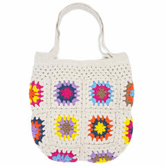 Crochet Granny Square Shopper Bag-Siesta Crafts