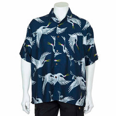 Crane Print Shirt-Siesta Crafts