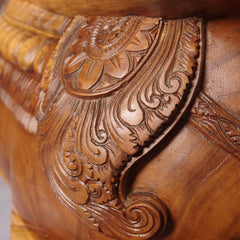 Festival Decorated Elephant Bench - Beads-Siesta Crafts