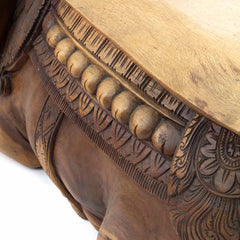 Festival Decorated Elephant Bench - Beads-Siesta Crafts