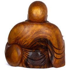 Laughing Buddha Woodcarving 50cm-Siesta Crafts