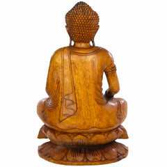 Carved Sitting Buddha 80cm-Siesta Crafts