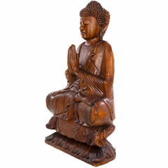 Carved Sitting Buddha 80cm-Siesta Crafts
