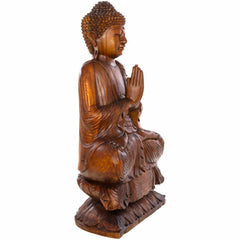 Carved Sitting Buddha 80cm-Siesta Crafts