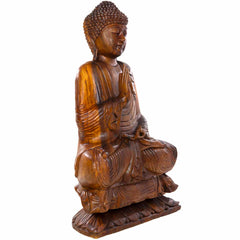Carved Sitting Buddha 80cm-Siesta Crafts