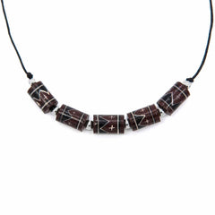 Brown Mountain Bead Necklace-Siesta Crafts