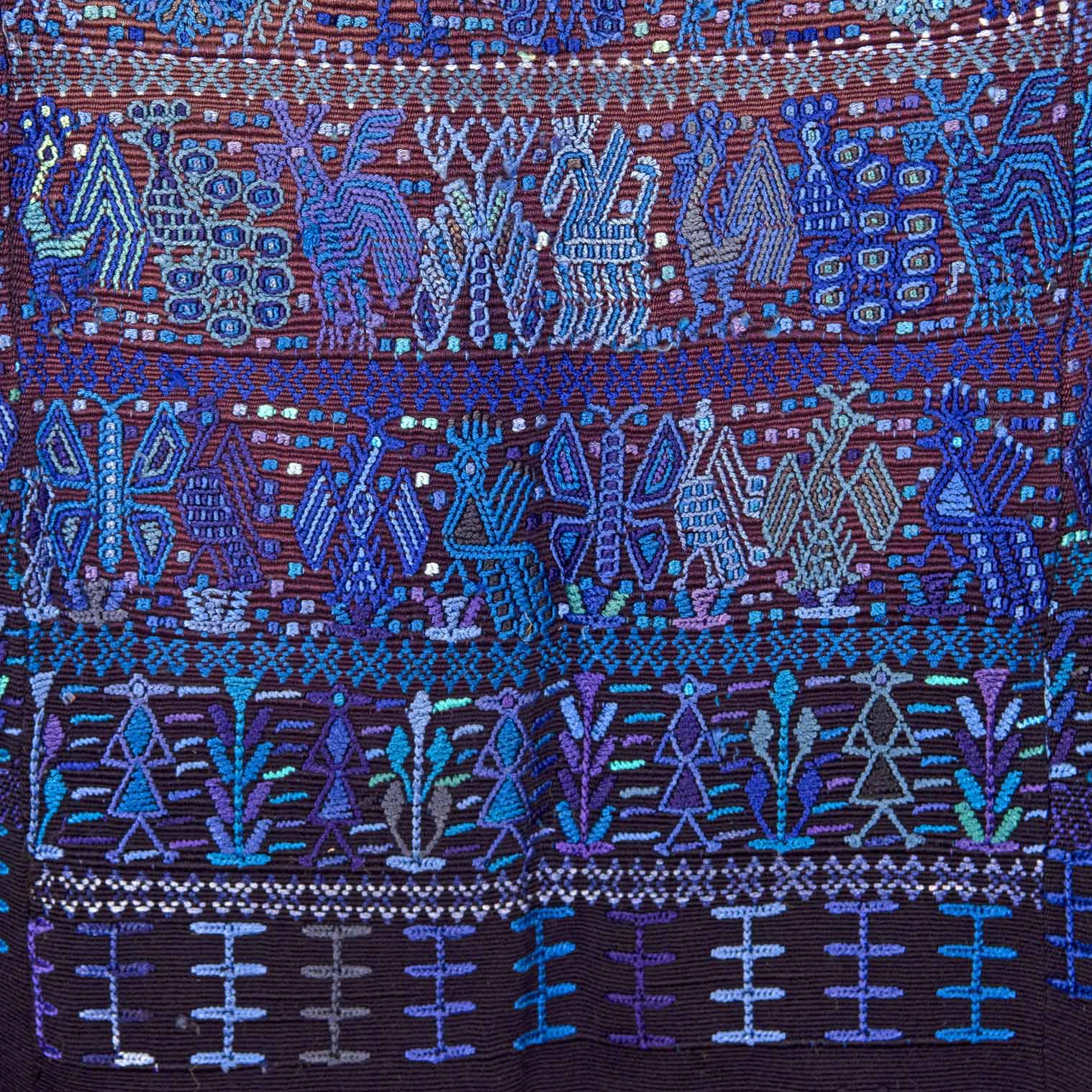 Antique Huipil - Blue-Siesta Crafts