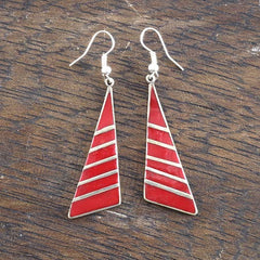 Brunila Triangulo Earrings-Siesta Crafts
