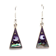 Stellar Triangle Earrings-Siesta Crafts