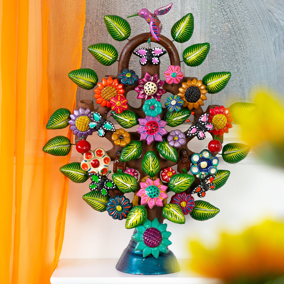 メキシコ 生命の樹 Arbol de la Vida 焼き物 陶芸 伝統工芸 Giant Arbol de Vida Tree of Life - Mexican Ceramics - Siesta