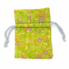 Mini Recycled Sari Jewellery Pouch-Siesta Crafts