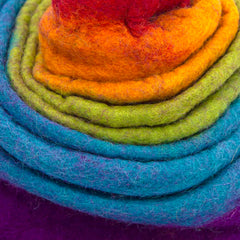 Collapsible Rainbow Witch Felt Hat-Siesta Crafts