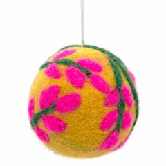 Tree Bauble Felt Hanging Decoration-Siesta Crafts