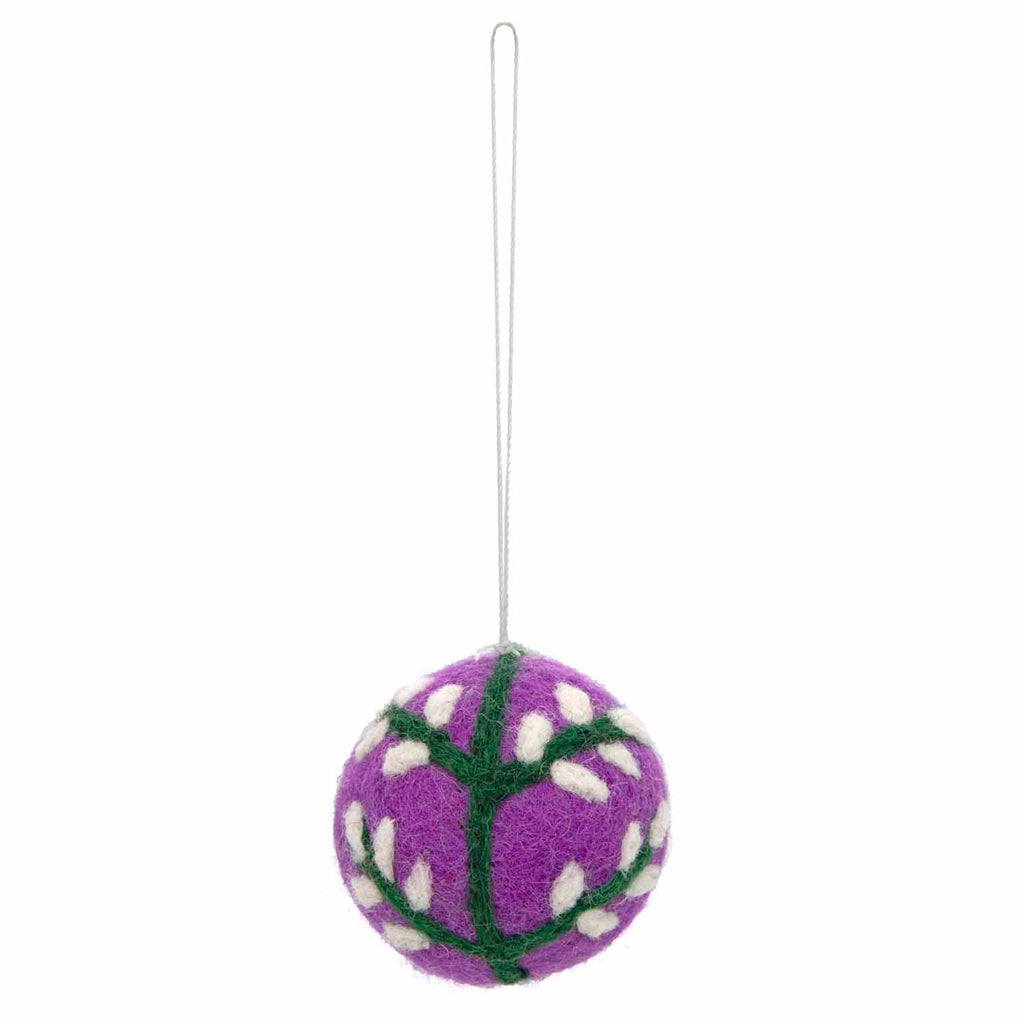 Tree Bauble Felt Hanging Decoration-Siesta Crafts