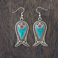 Metal Tails Earrings-Siesta Crafts
