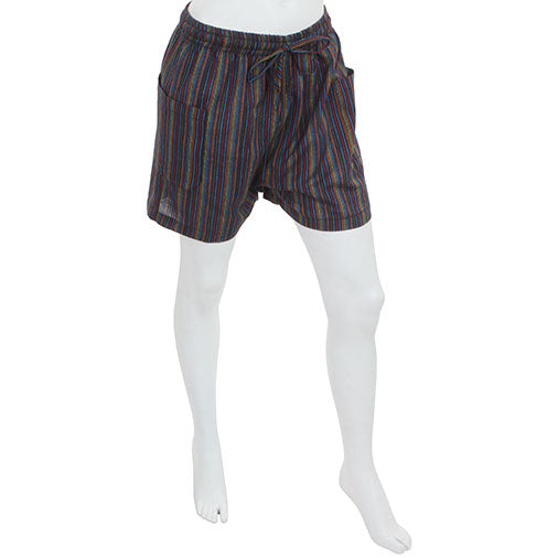 Nepalese Stripe Summer Shorts-Siesta Crafts