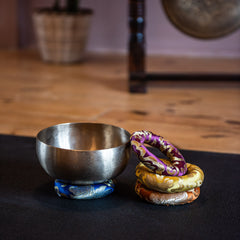 Doughnut Singing Bowl Cushion 11cm-Siesta Crafts