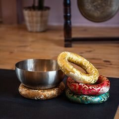 Doughnut Singing Bowl Cushion 21cm-Siesta Crafts