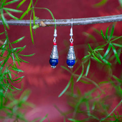 Nepalese Tubular Earrings-Siesta Crafts