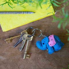 Elephant Felt Keyring-Siesta Crafts