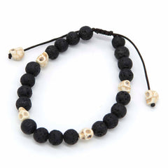 Skull and Lava Bracelet-Siesta Crafts