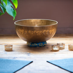 Special Etched Chenrezig Singing Bowl No.5-Siesta Crafts