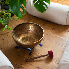 Buddha Footprint Artisan Bowl no.143-Siesta Crafts