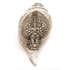 Etched Conch Shell - Avalokiteswora-Siesta Crafts