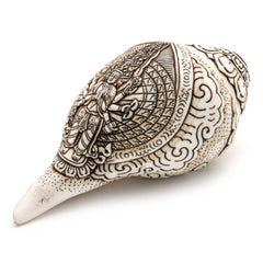Etched Conch Shell - Avalokiteswora-Siesta Crafts