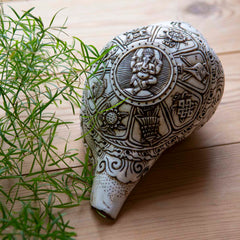 Etched Conch Shell - Ganesh-Siesta Crafts