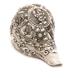 Etched Conch Shell - Ganesh-Siesta Crafts