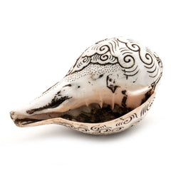 Etched Conch Shell - Ganesh-Siesta Crafts