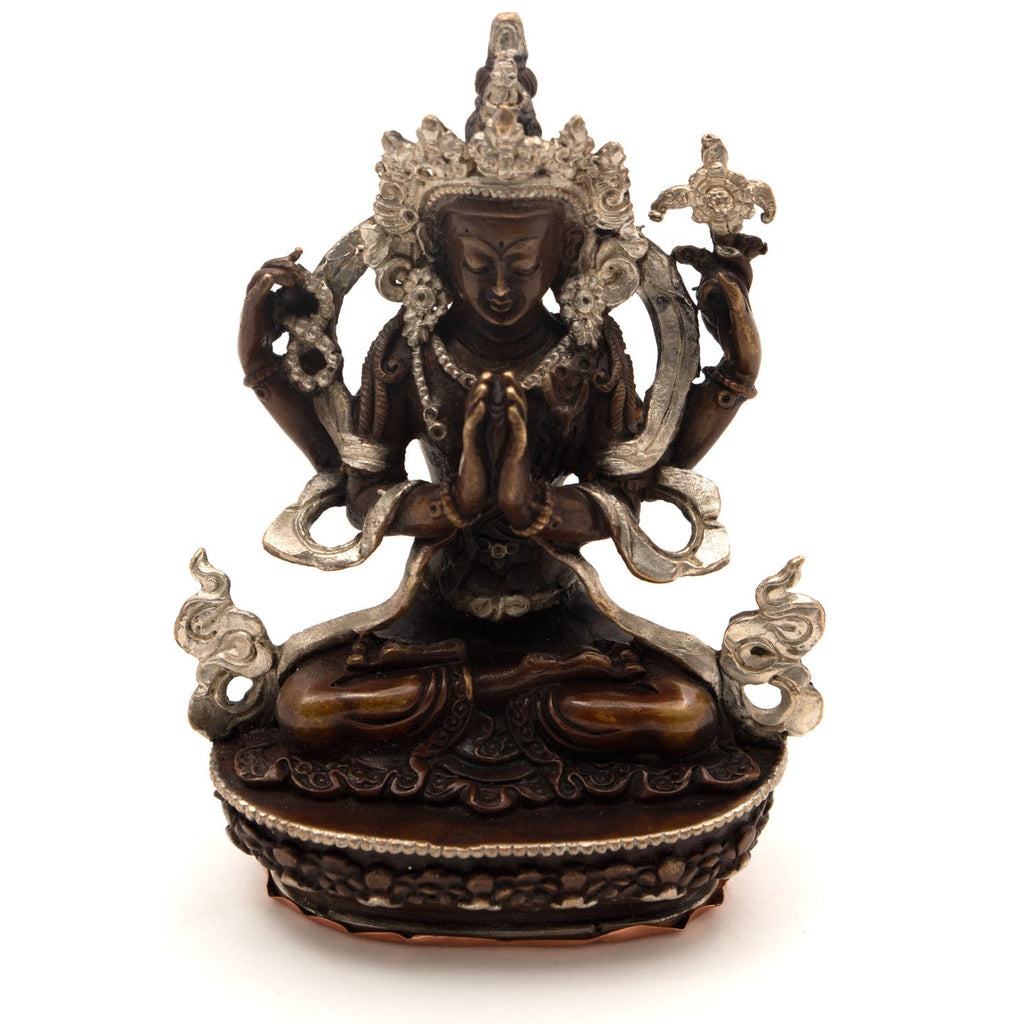 Copper Chenrezig Statue-Siesta Crafts