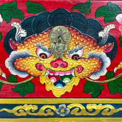 Tibetan Style Single Drawer Wooden Side Unit No.440-Siesta Crafts