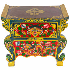 Tibetan Style Single Drawer Wooden Side Unit No.440-Siesta Crafts