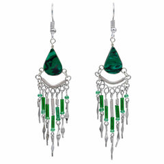 Beaded Drop Earrings-Siesta Crafts
