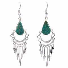 Metal Drop Earrings-Siesta Crafts