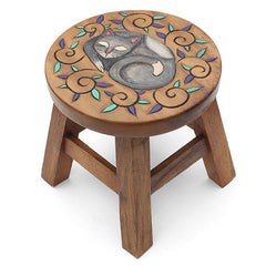 Curled Cat Stool-Siesta Crafts