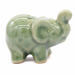 Elephant Ceramic Incense Holder-Siesta Crafts