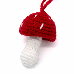 Mushroom Crochet Keyring-Siesta Crafts