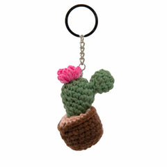 Cactus Crochet Keyring - Small-Siesta Crafts