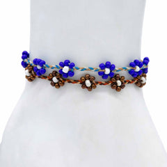 Flower Bead Anklet-Siesta Crafts