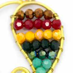 Sparkle Bead Drop Earrings-Siesta Crafts