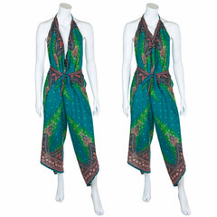 Festival Print Wrap Trousers-Siesta Crafts
