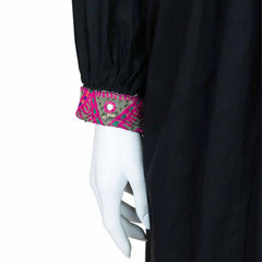 Vintage Afghan Cotton Dress - June (14, L)-Siesta Crafts