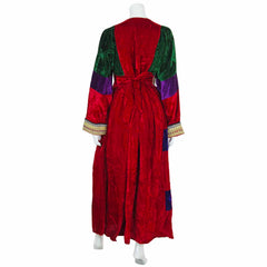 Vintage Afghan Velvet Dress - Fleur (12, M)-Siesta Crafts