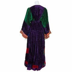 Vintage Afghan Velvet Dress - Aashna (16/18, L/XL)-Siesta Crafts