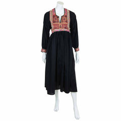 Vintage Afghan Cotton Dress - Fern (18, XL)-Siesta Crafts
