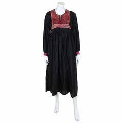Vintage Afghan Cotton Dress - Aurora (12, M)-Siesta Crafts