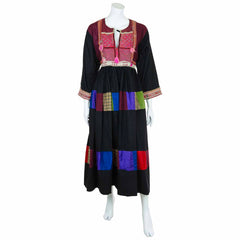 Vintage Afghan Cotton Dress - Grace (14, L)-Siesta Crafts